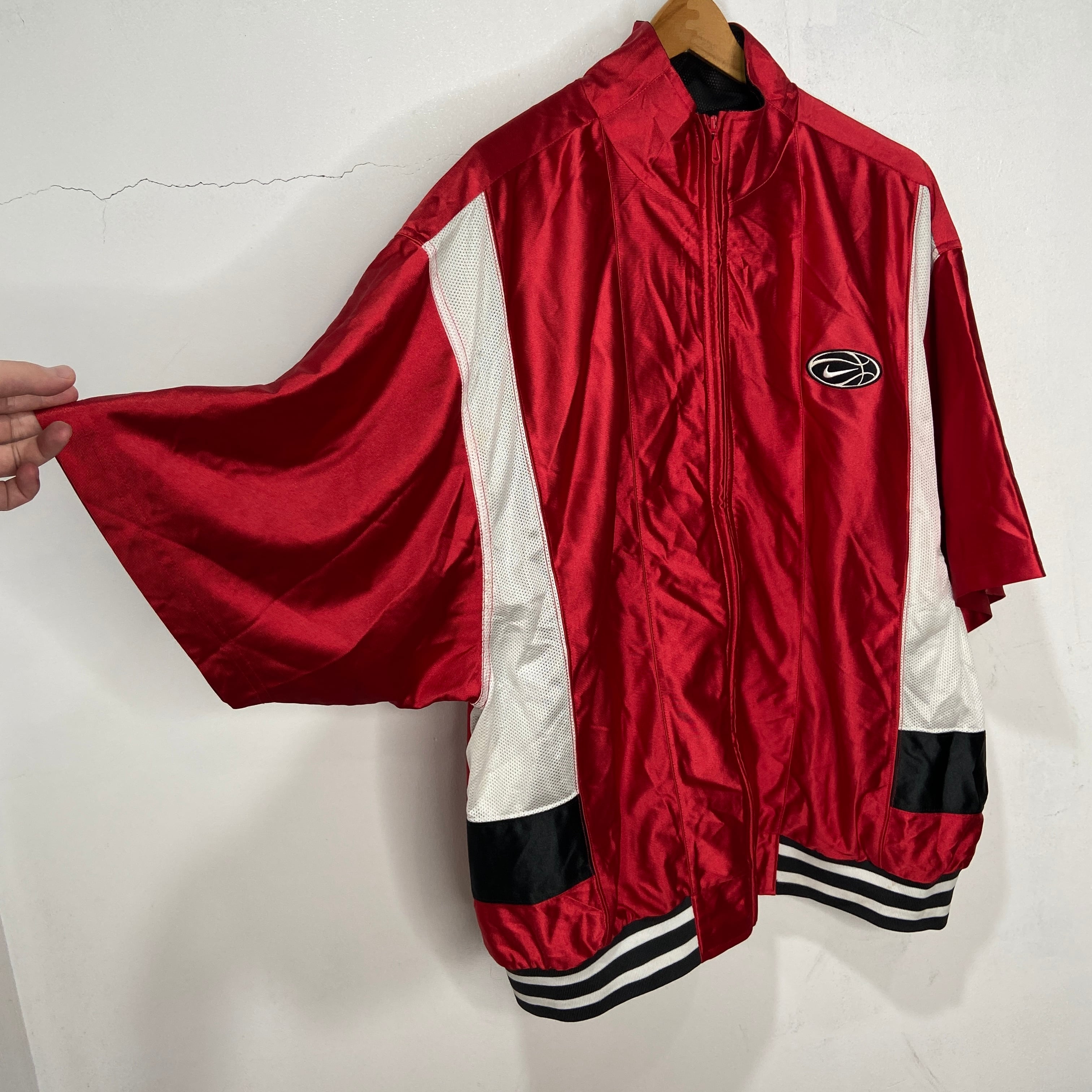 90s NIKE 半袖トラックジャケット ジャージ レッド XL | 古着屋 Uan