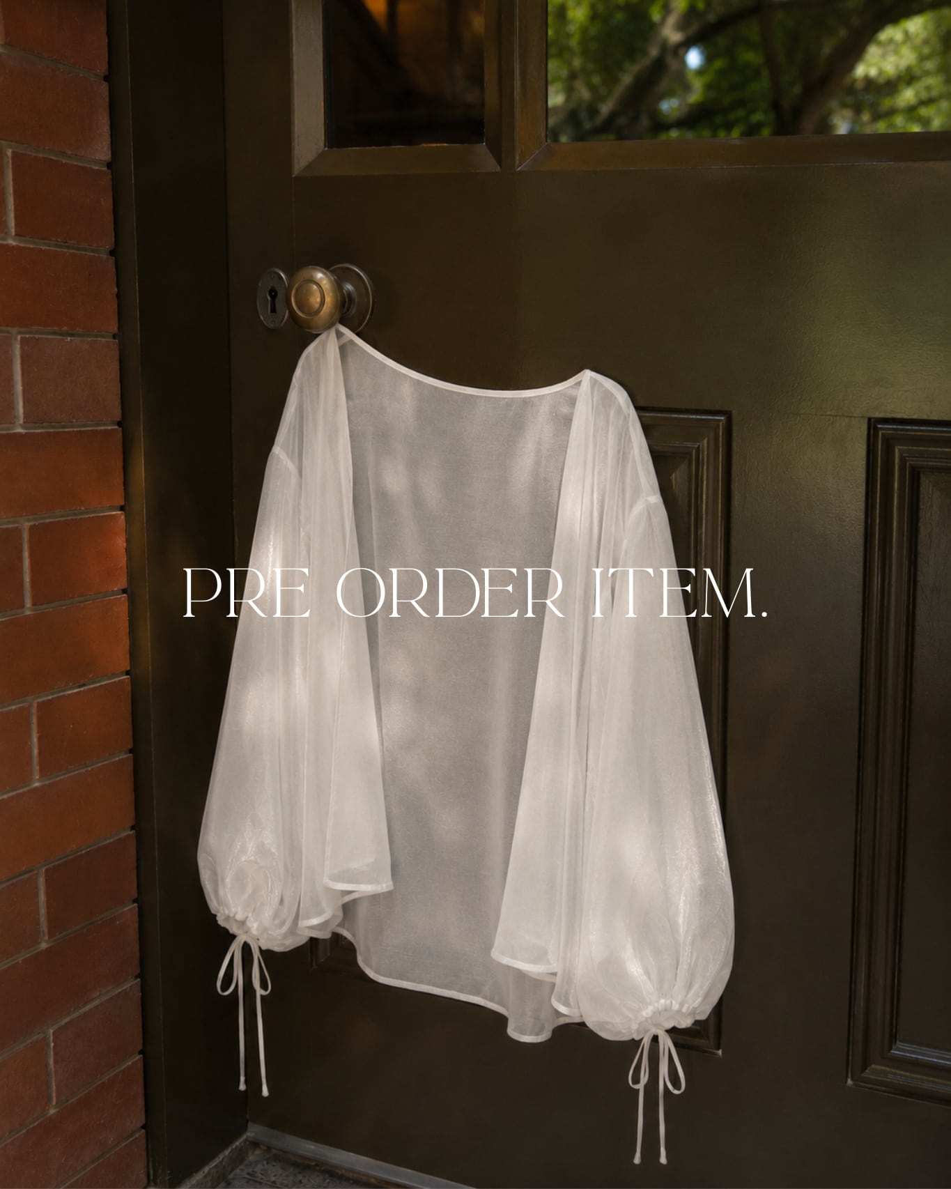 【受注販売/8月下旬〜9月上旬のお届け予定】airy chiffon shirt