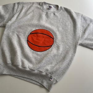 -USED- BASKETBALL SWEAT SHIRTS -GREY- [M]