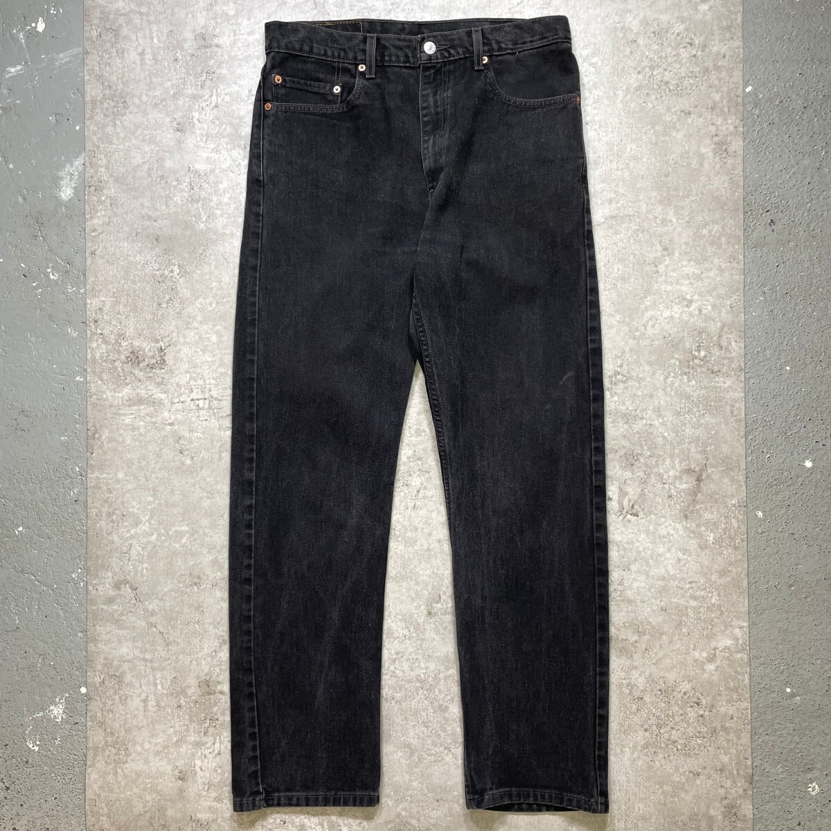Levi's リーバイス 517 ブラックデニムパンツ メンズW34 古着 後染め