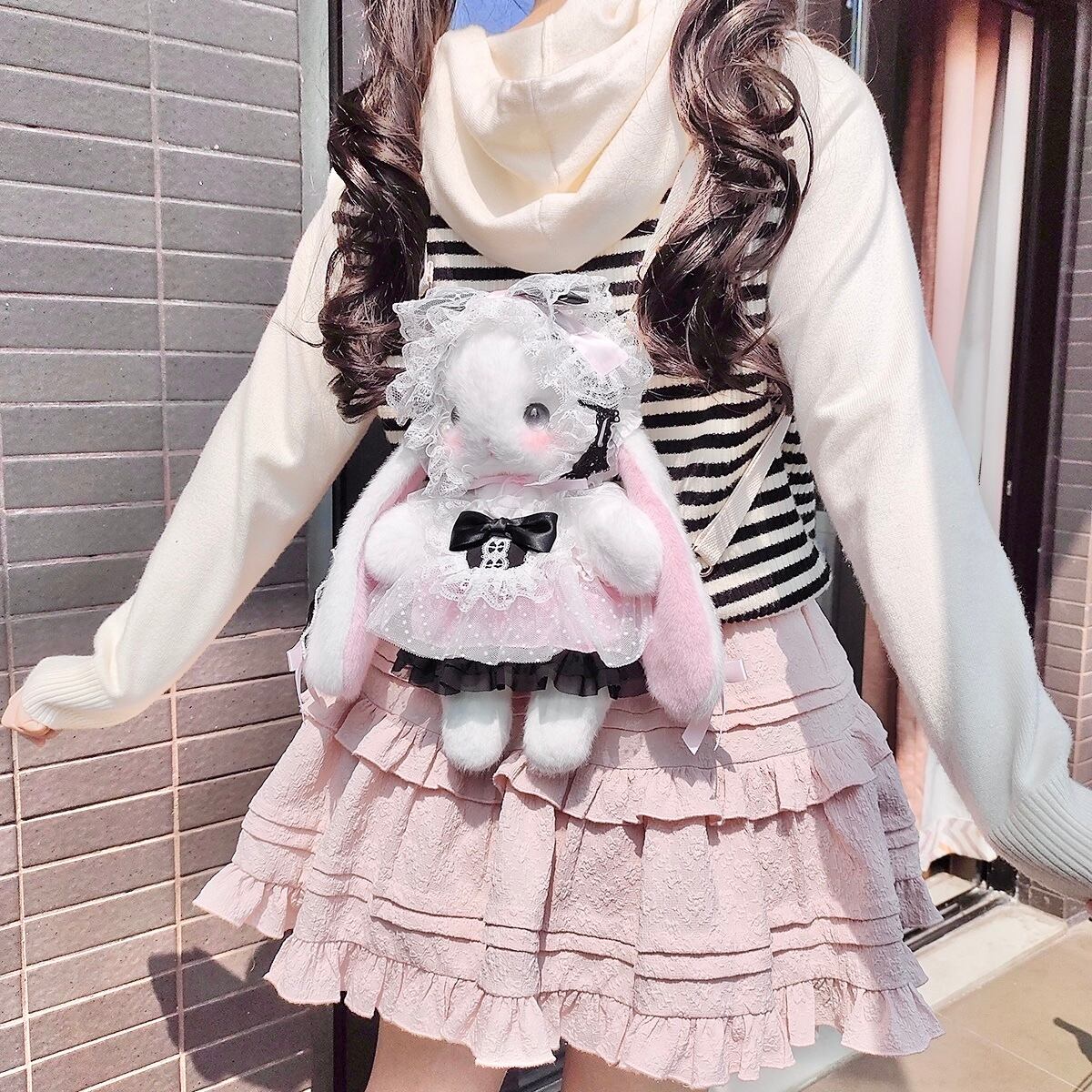 ♡ Lolita baby たれみみうさぎ ぬいぐるみポシェット light blue