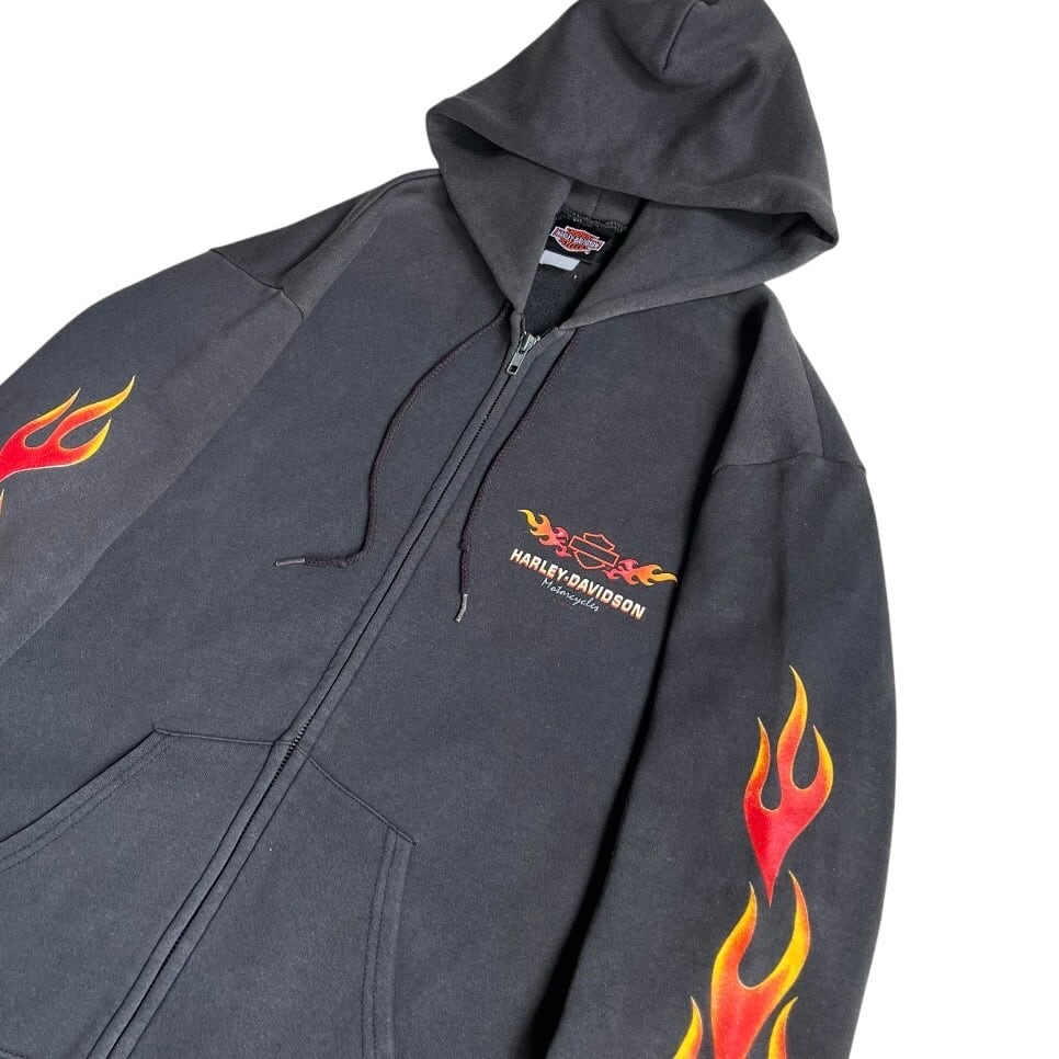 ブラック：00s Harley Davidson ハーレー ダビッドソン ファイヤー