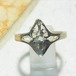 シルバー925製 、菱型デザインのリング  サイズ12 アクセサリーのセール通販　11237S