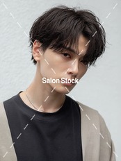 【メンズ】毛流れセンターパート