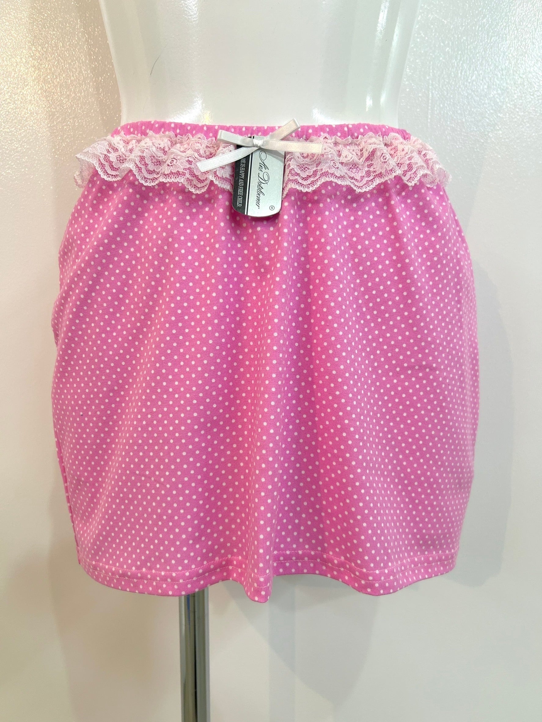 Ans Dotsloevner mini skirt w/tag / pink dot | itimi