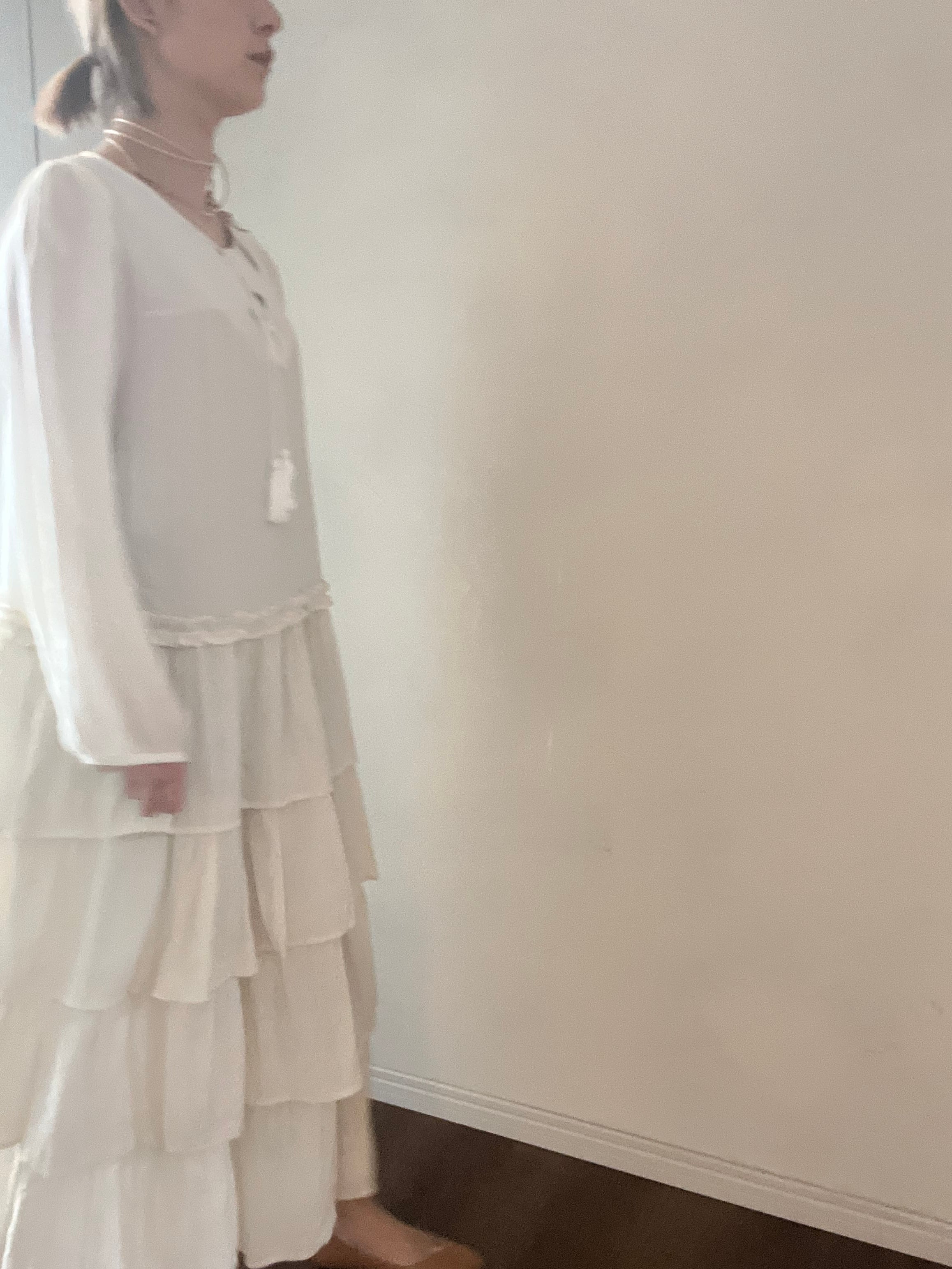 【SELECT】ティアードフリルロングワンピース