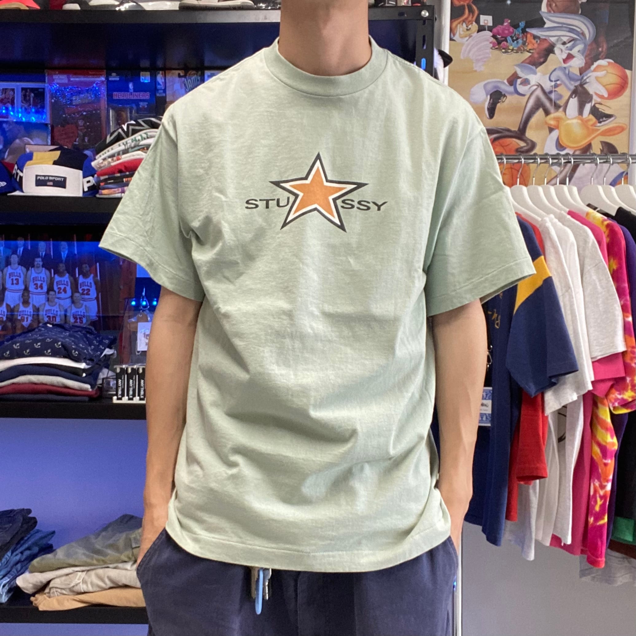 OLD STUSSY 90s中期 STAR s/s Tee オールド XL | ANYTHBLE