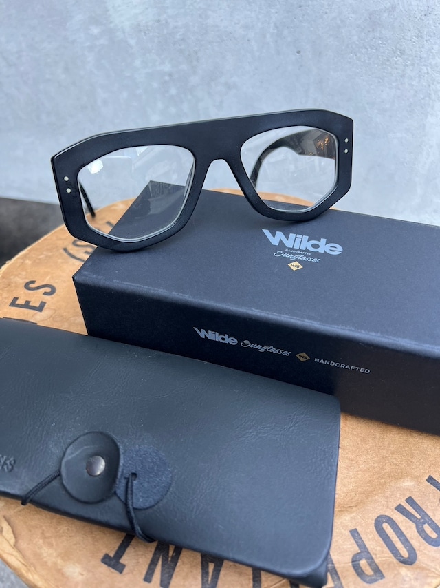 wilde sunglasses "PANTHER"  MatteBlack×ClearLens