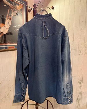 【CHARCOAL UNISEX】BODOCOS REMAKE DENIM SHIRT