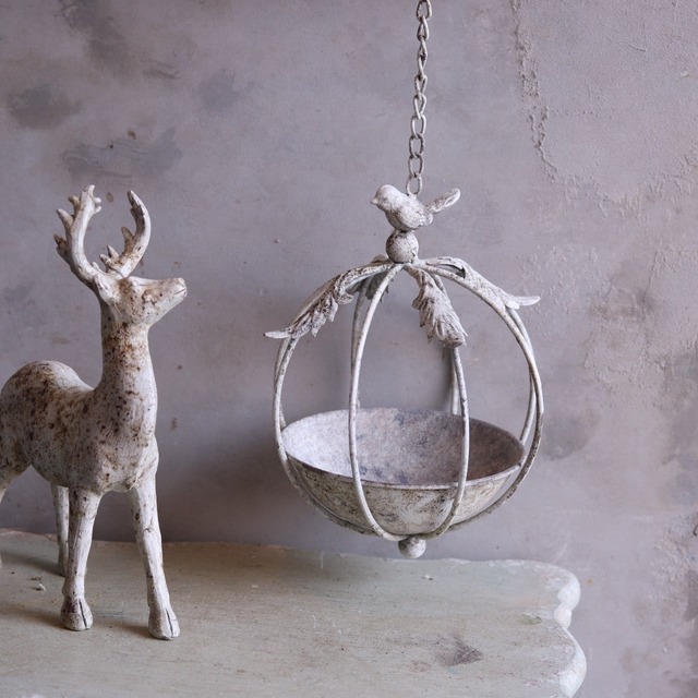 ボイリバードフィーダS　ブリキ　シャビーシック　オシャレ