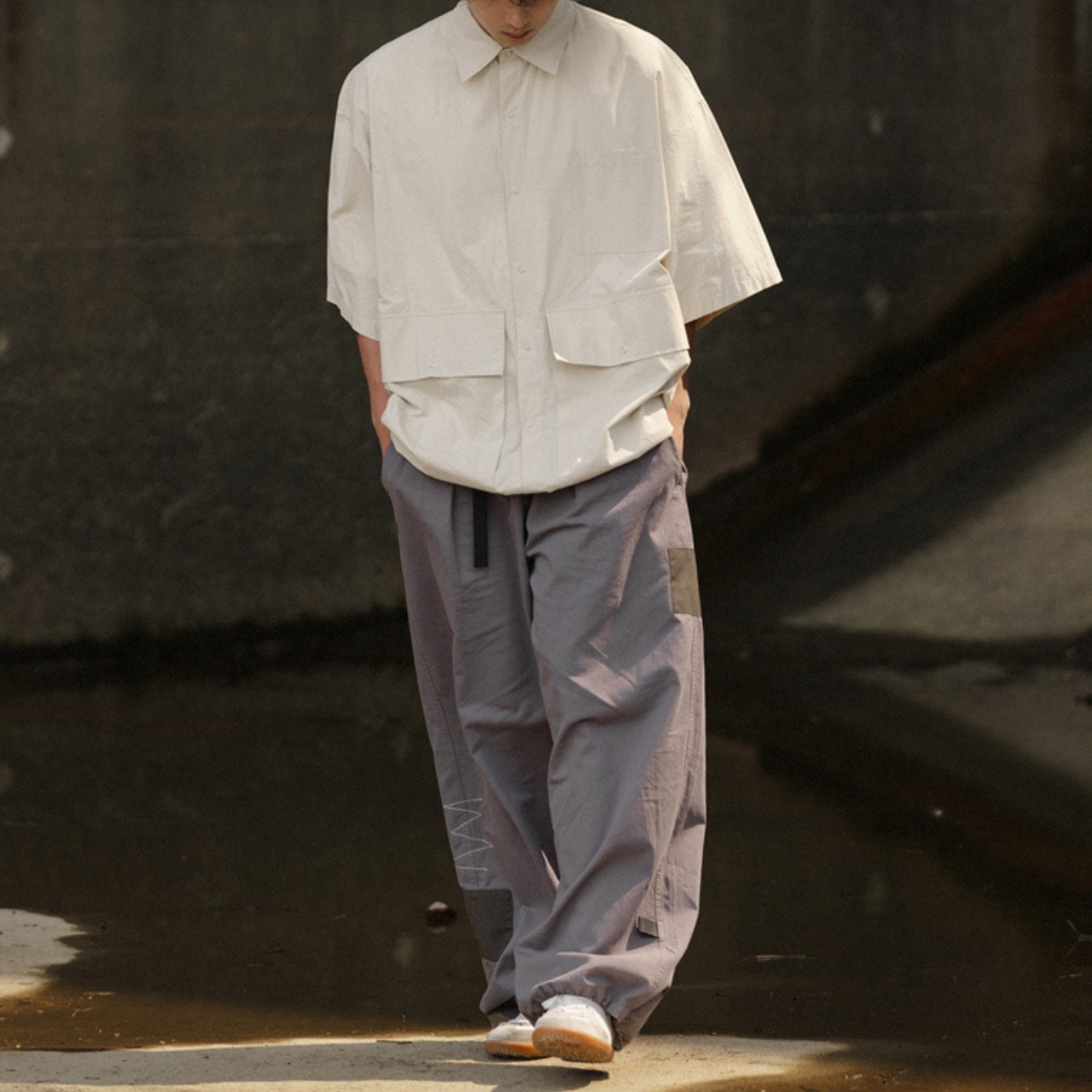 Utility pocket oversized shirt 0597 - 5