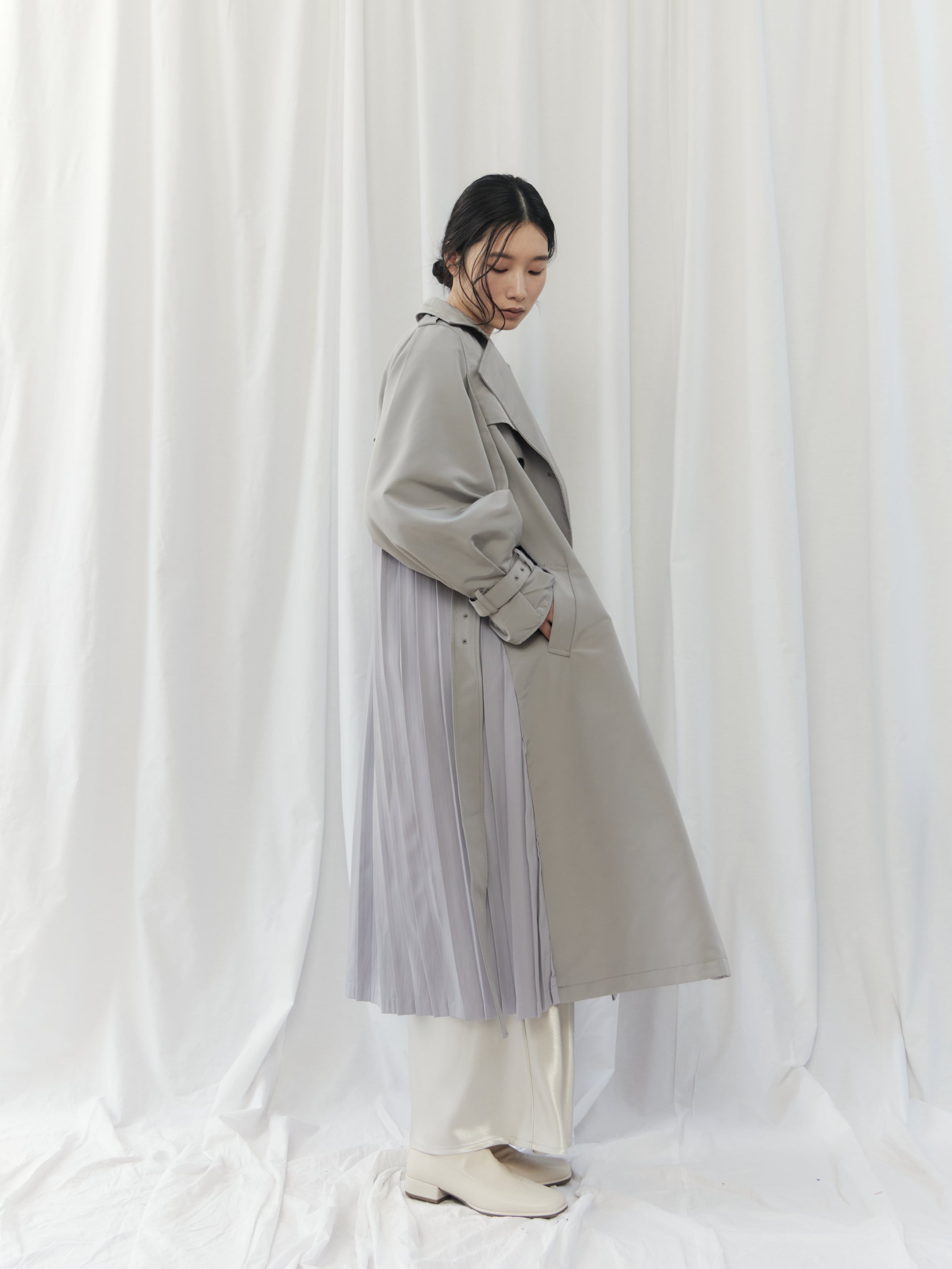BACK PLEATED COAT(バックプリーツコート)【3676101】