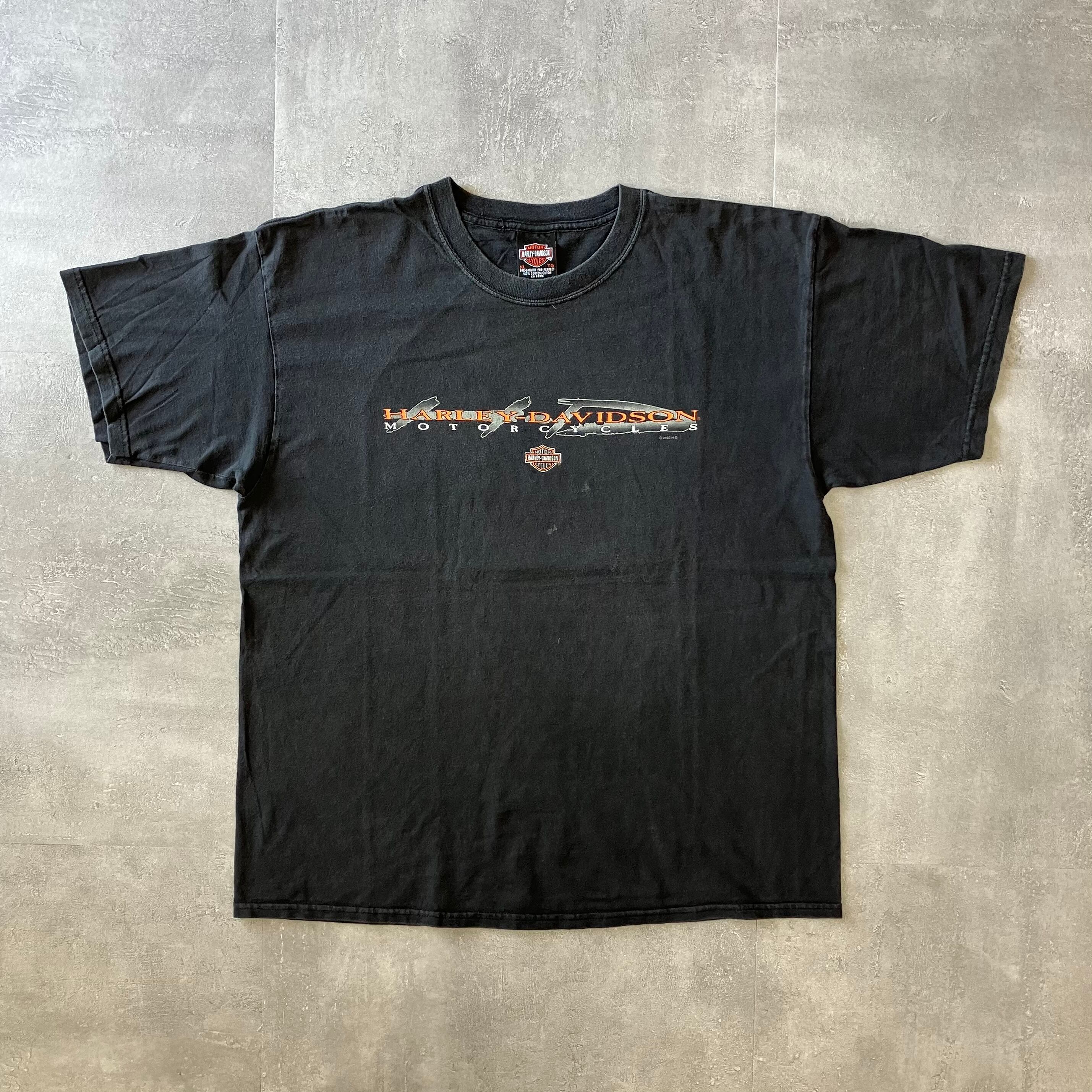 Harley-Davidson ハーレーダビッドソン 00s 両面プリントTee ブラック XL No.2220