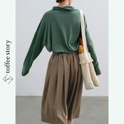 【2color】知性をまとう、ウールプリーツキュロット 《P0255》