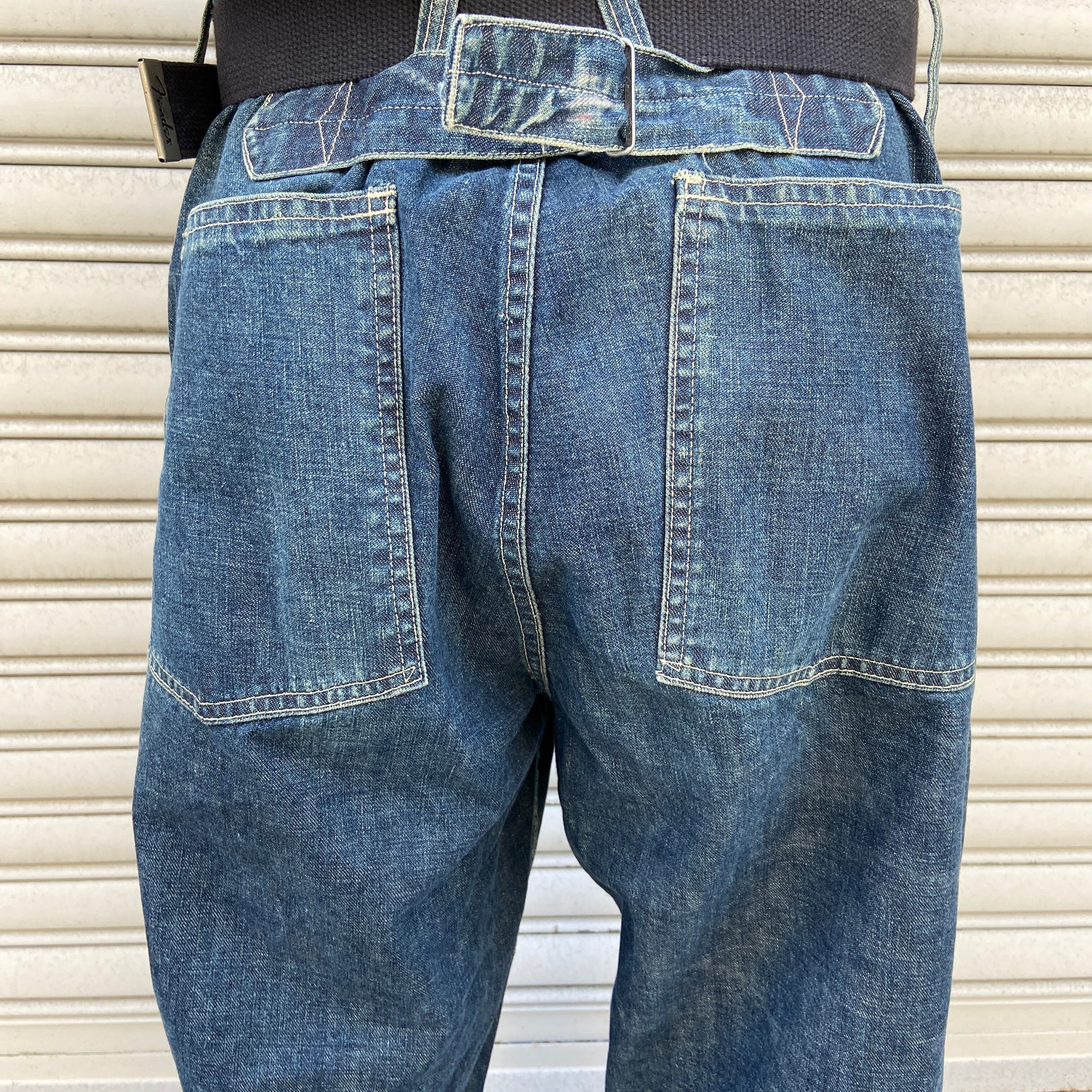 送料無料』90s USA製 RRL シンチバックデニムワークパンツ ラルフ 