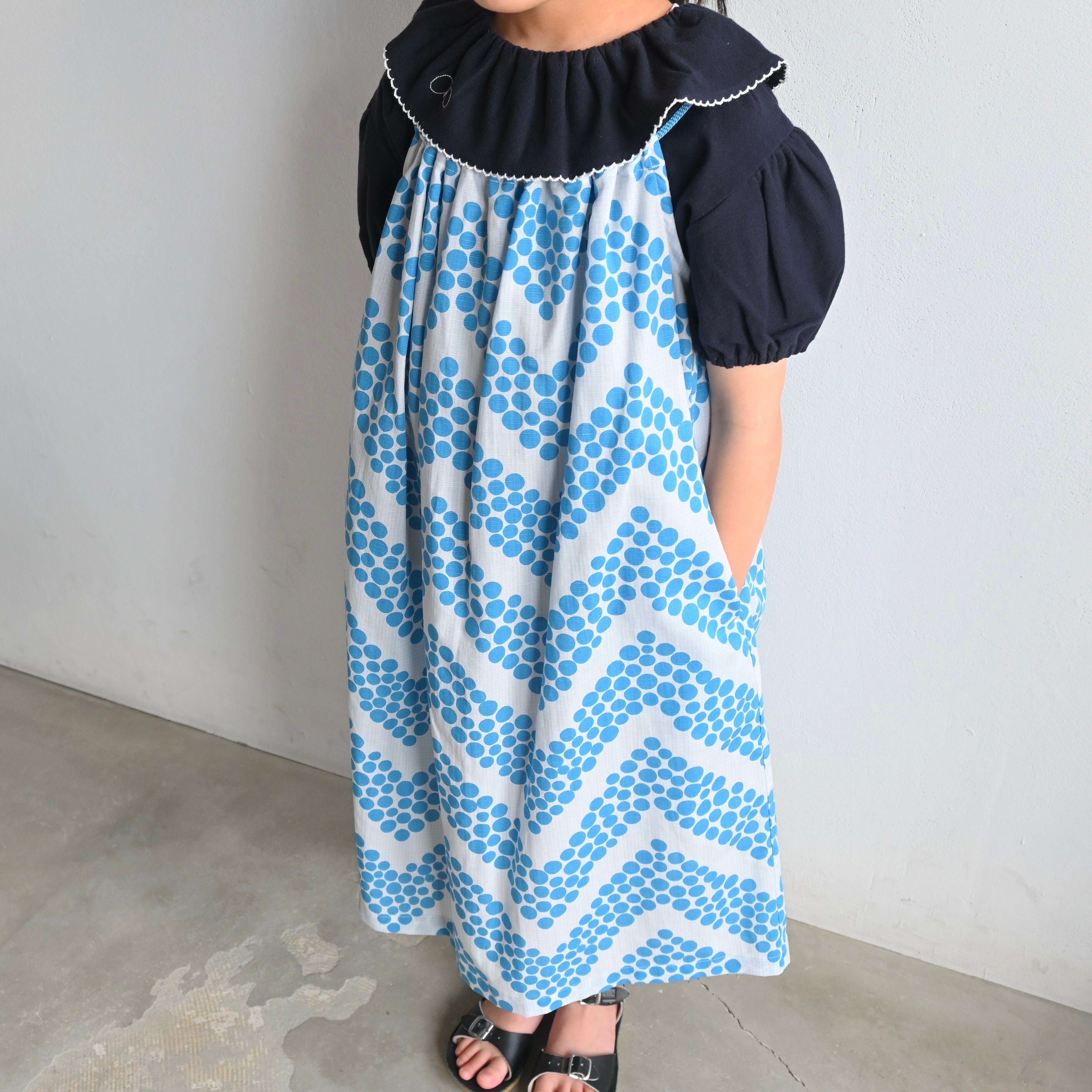 mina perhonen mela ワンピース mina perhonen 2025SS》kupla ワンピース / light blue / 140・160cm