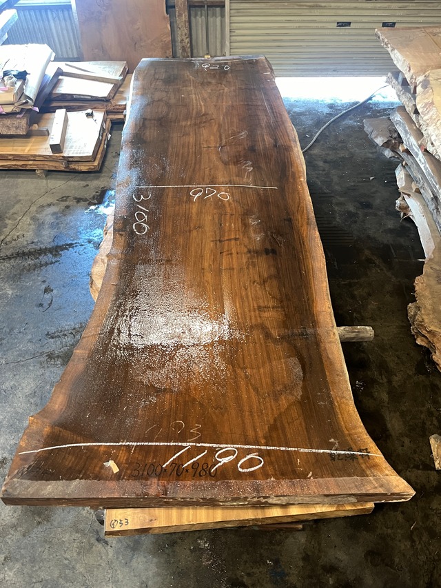 ウォールナット_3100×920-970-1190×70_Web限定_オーダー用原板 T192