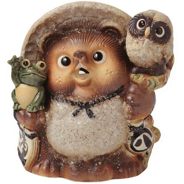 古信楽満願成就狸 8.5号 （信楽焼き・陶器・たぬき・タヌキ・置物