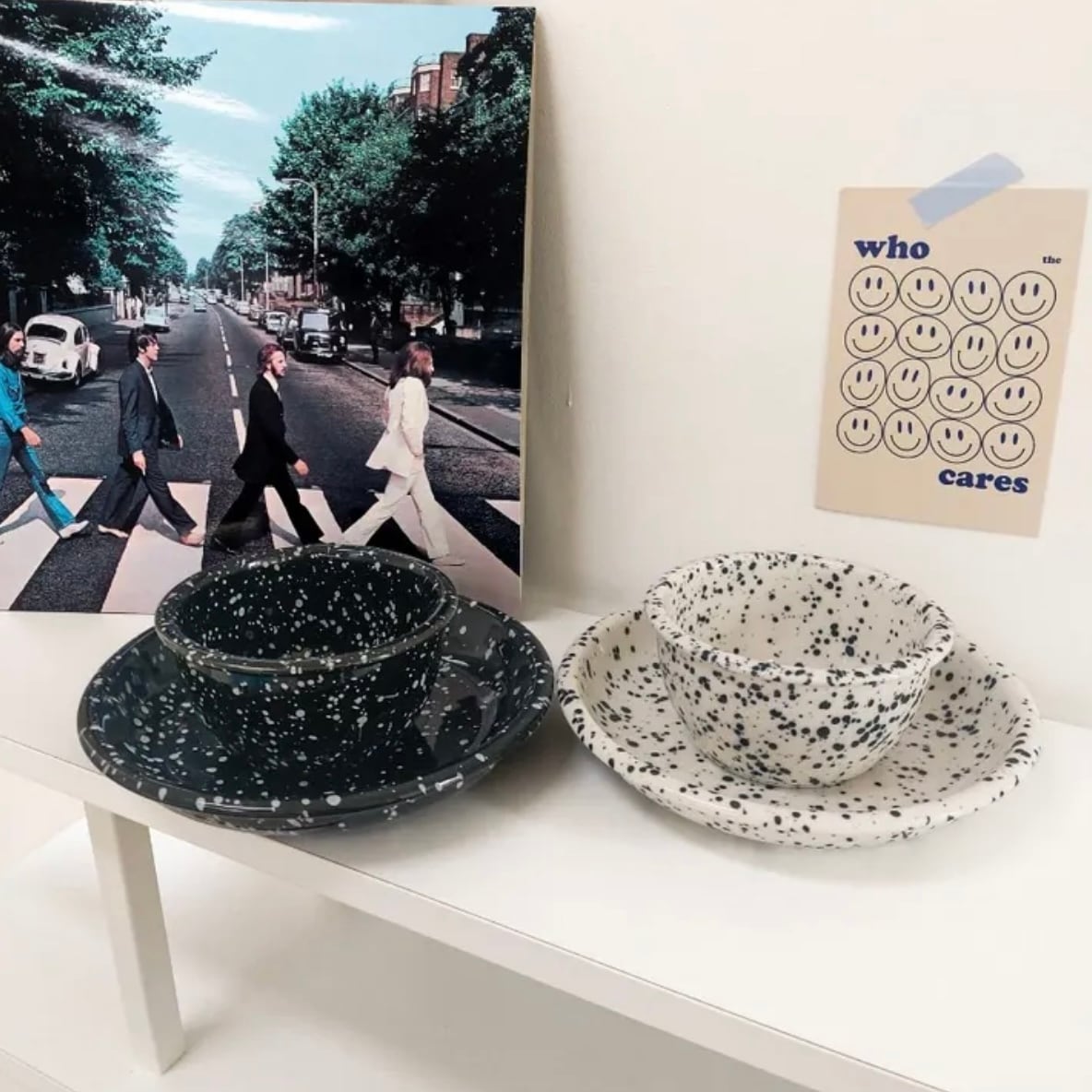 SET】marble bowl plate set 2colors / マーブル ボウル セット