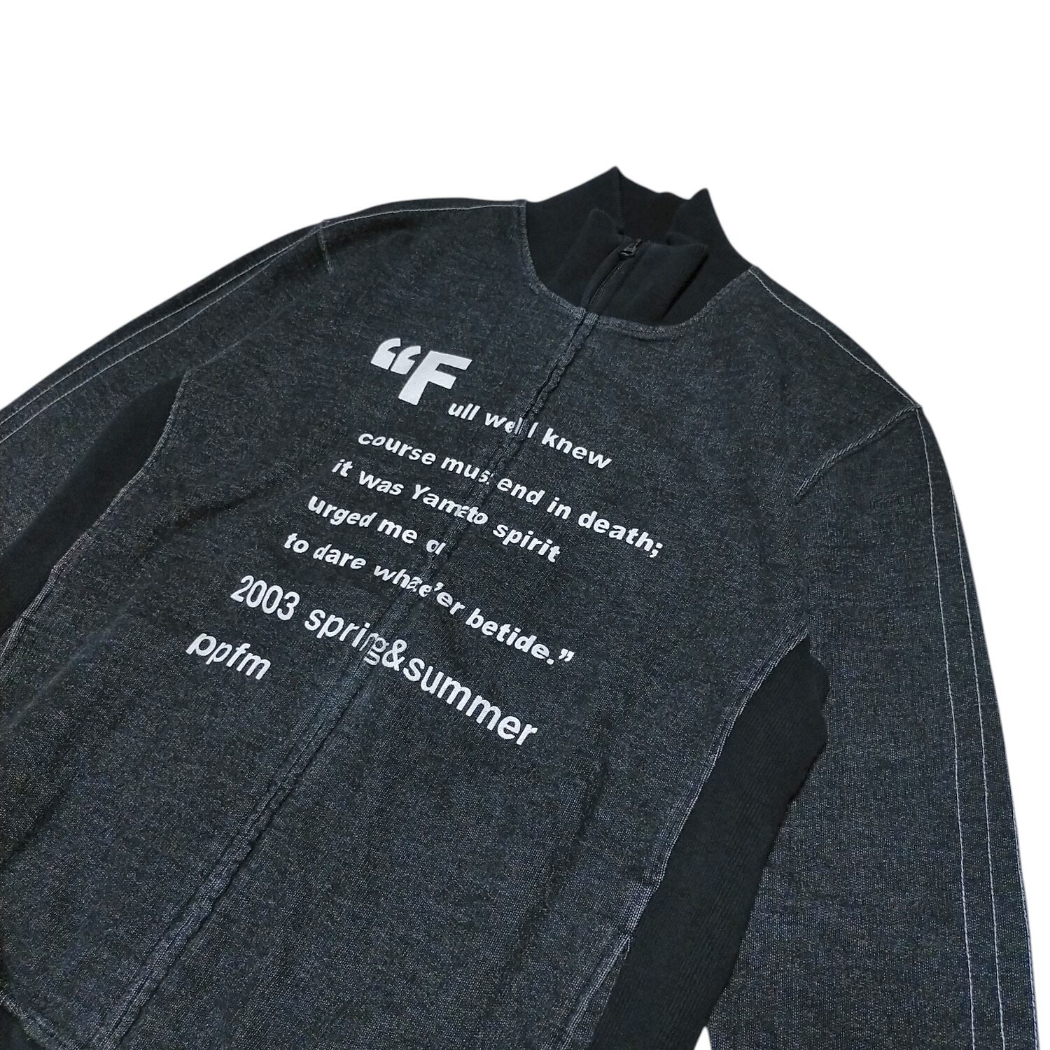 美品60%OFF】PPFM ジップアップ スウェット ブルゾン フリーサイズ 