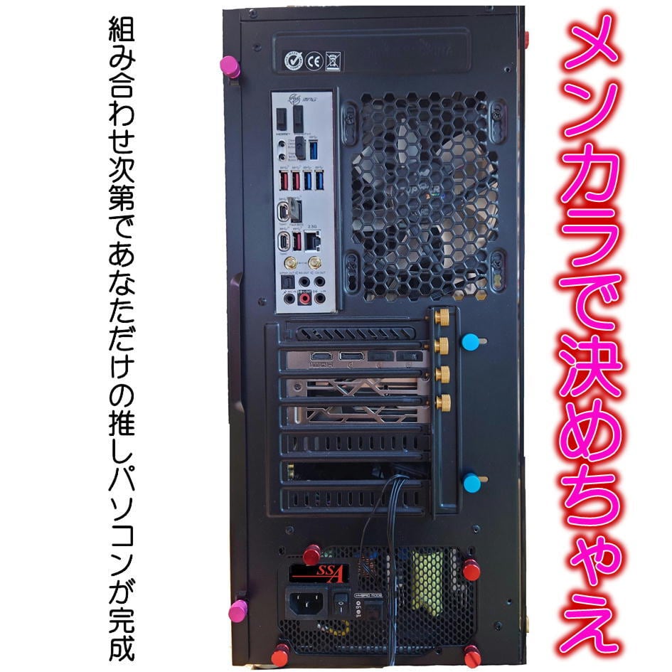 エスエスエーサービス PCケース 電源向け ハンドルネジ つまみねじ