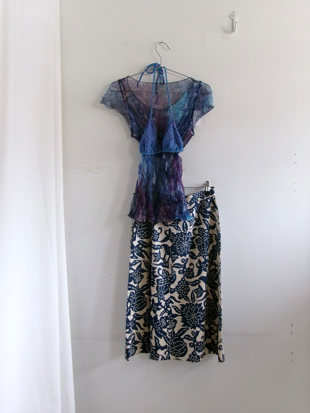 Shear half sleeve cut and saw | シアー半袖カットソー