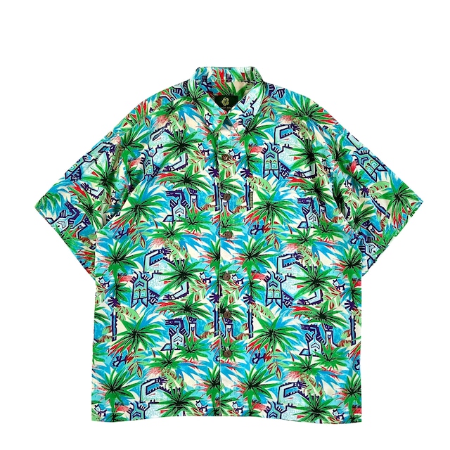 USED Aloha shirt / Mango moon / size L