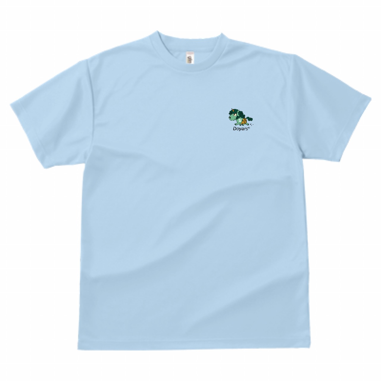 ドライTシャツ ライトブルー 左胸 [緑鬼][カミナリサマ][Doyars]
