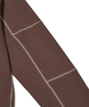 CONTRAST WONDER LONG SLEEVE T-SHIRT_BROWN