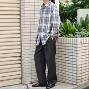 cotton ombre check shirt
