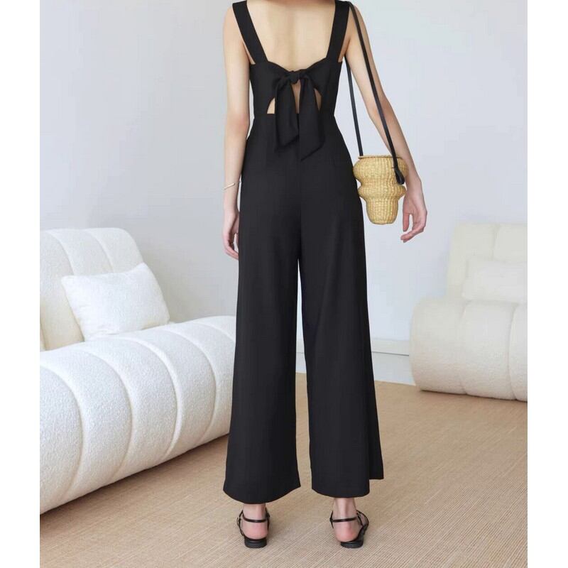sleeveless jumpsuit pants W00292