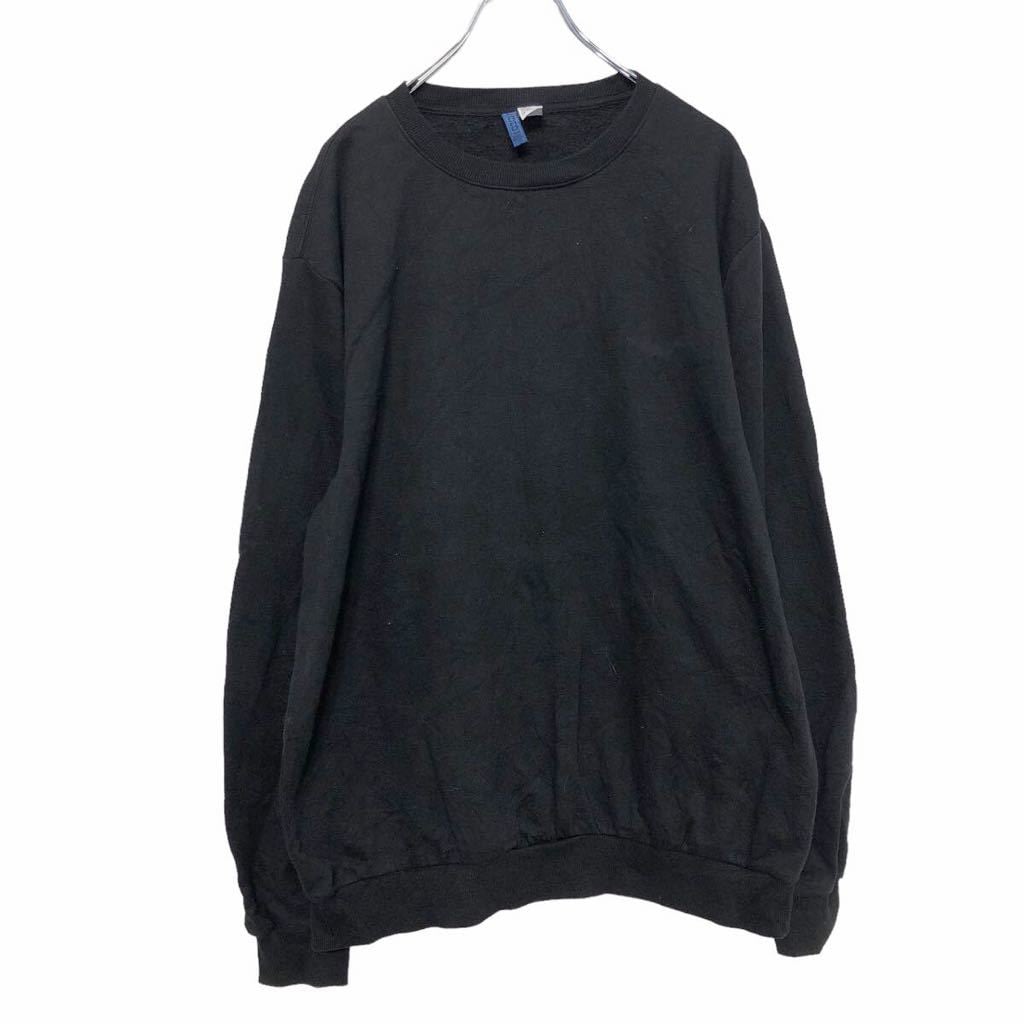 H&M 無地 スウェット トレーナー L ブラック エイチアンドエム 裏起毛