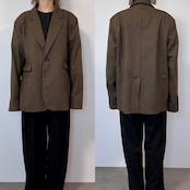 mixツイルオーバーハンサムJK/ブラウン