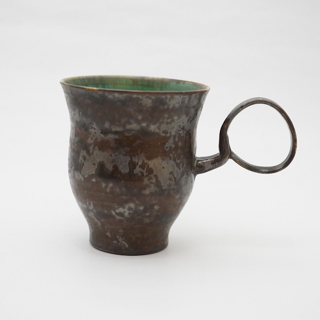 【平井 秀】黒金緑釉珈琲杯　A