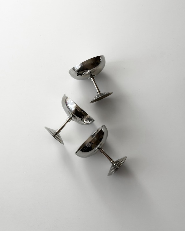 vintage stainless steel cups　/　アイスクリームカップ　（在庫:5点)