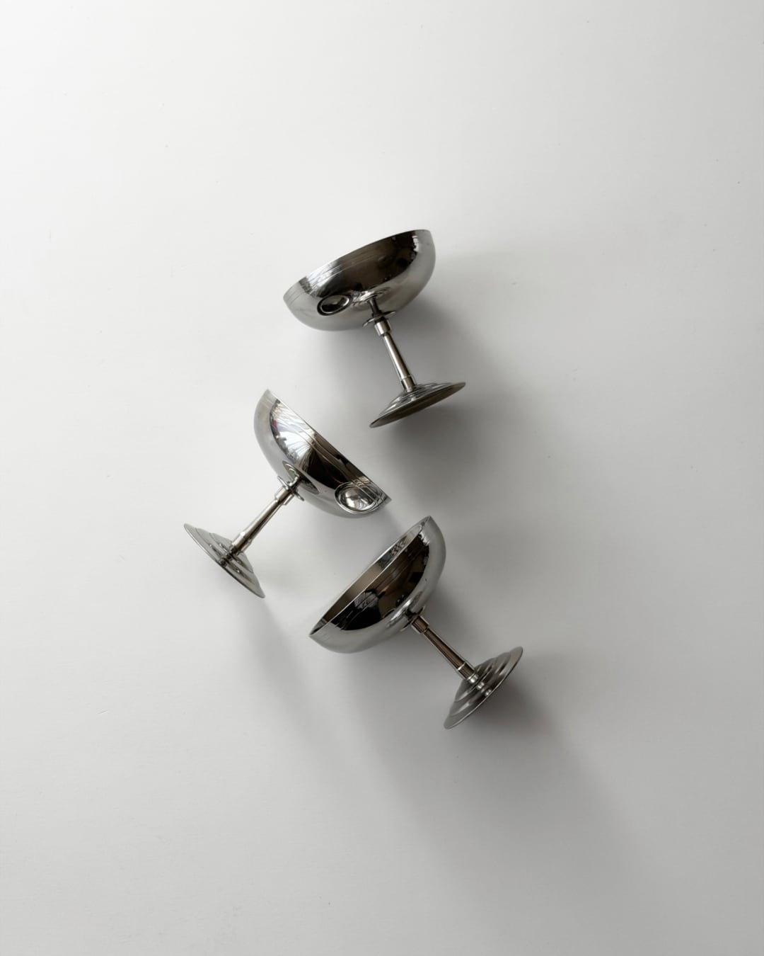 vintage stainless steel cups / アイスクリームカップ (在庫:5点)
