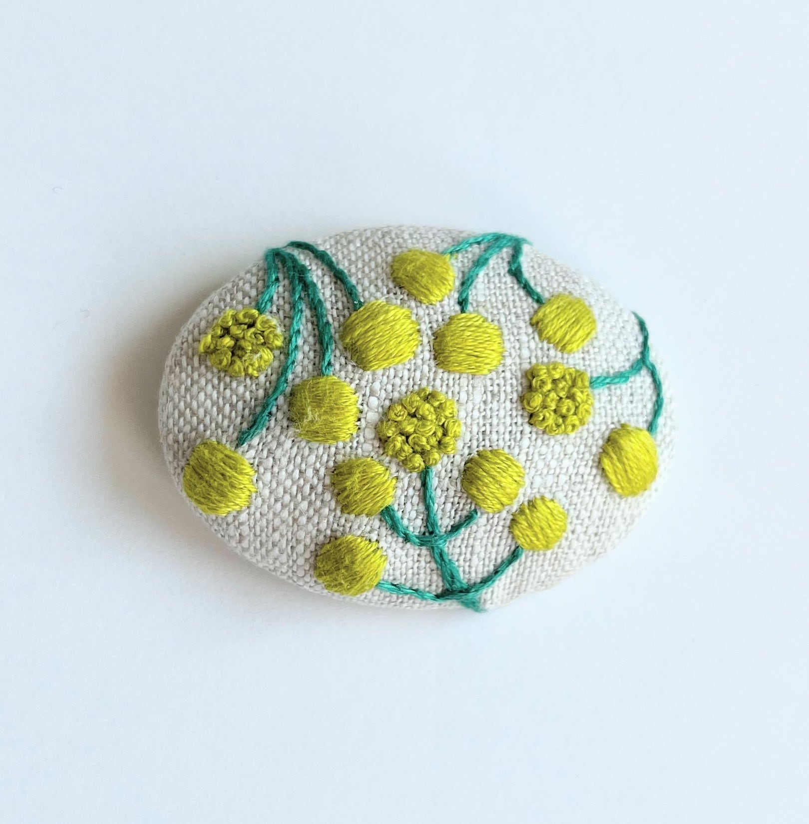 ミモザの刺繍ブローチ【botanical】#232 | j.couture