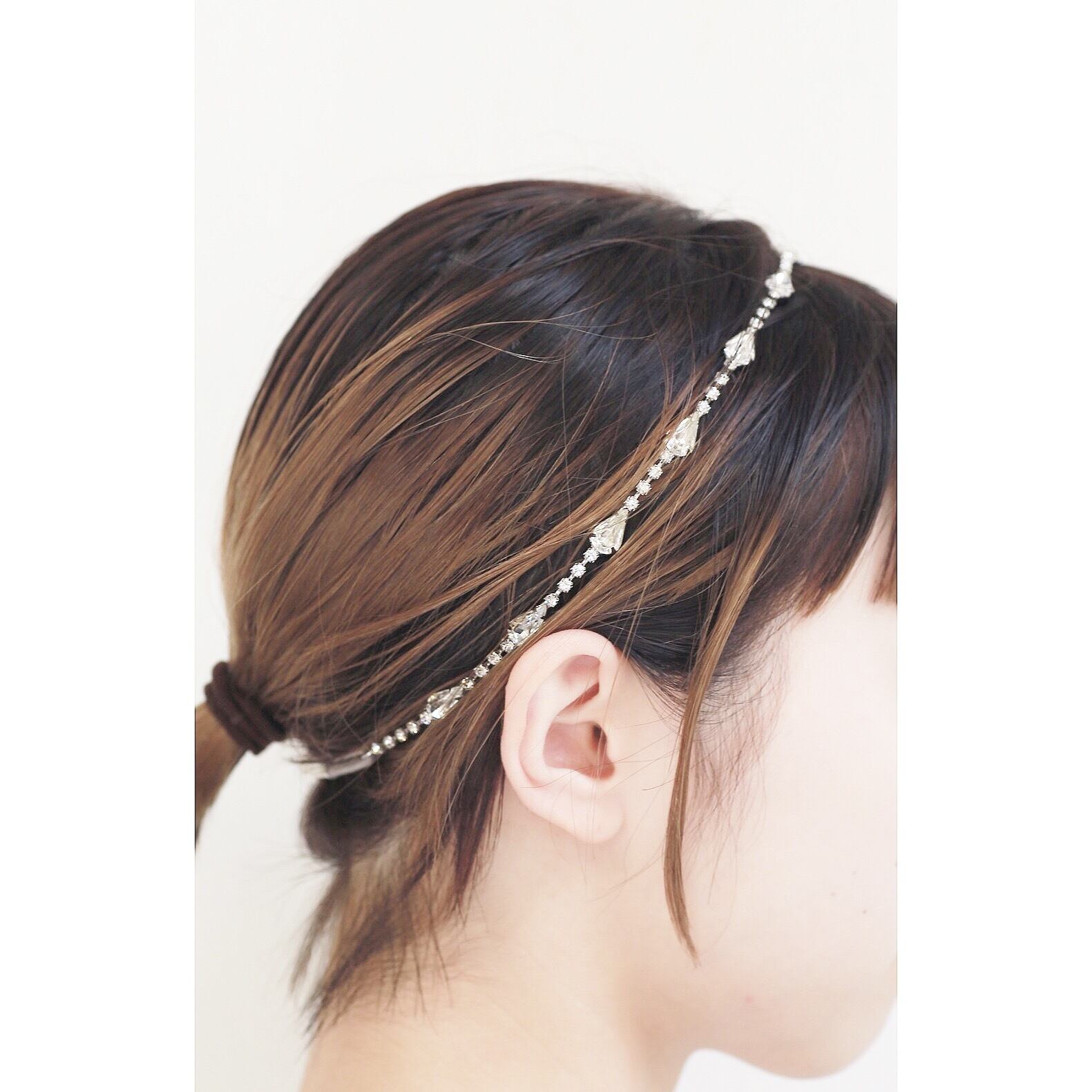 JENNIFER BEHR ゴールドクリスタルヘアバンド JENNIFER BEHR ゴールドクリスタルヘアバンド