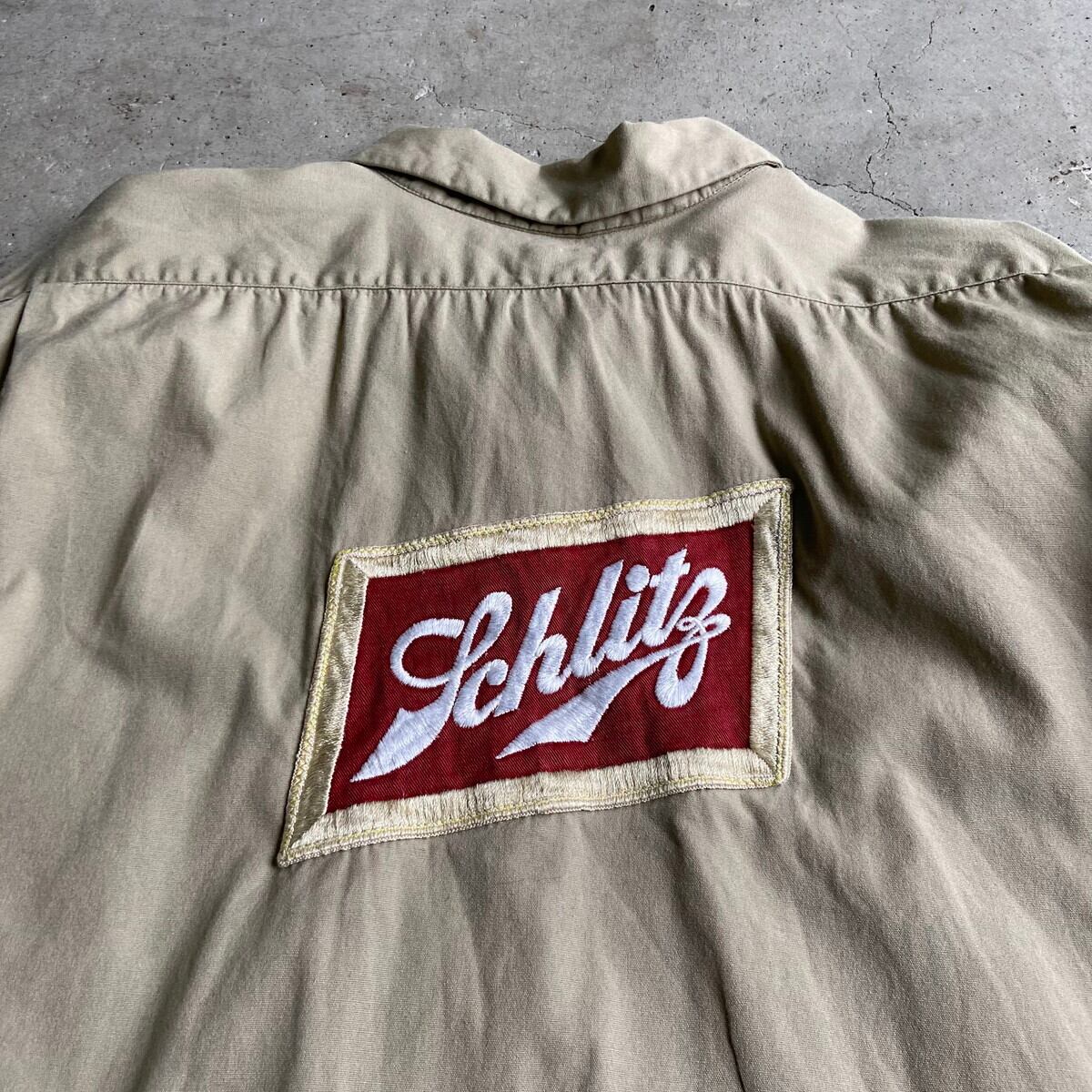50年代 HARCO-DELUXE シュリッツ ビール Schlitz 企業ワッペン 開襟