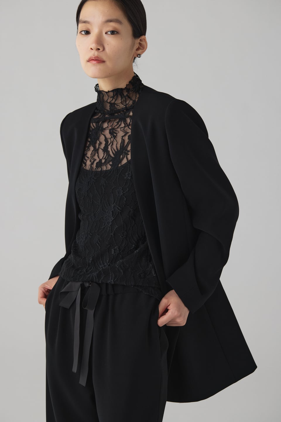 LACE PULL OVER 25FW47 | saqui (store)