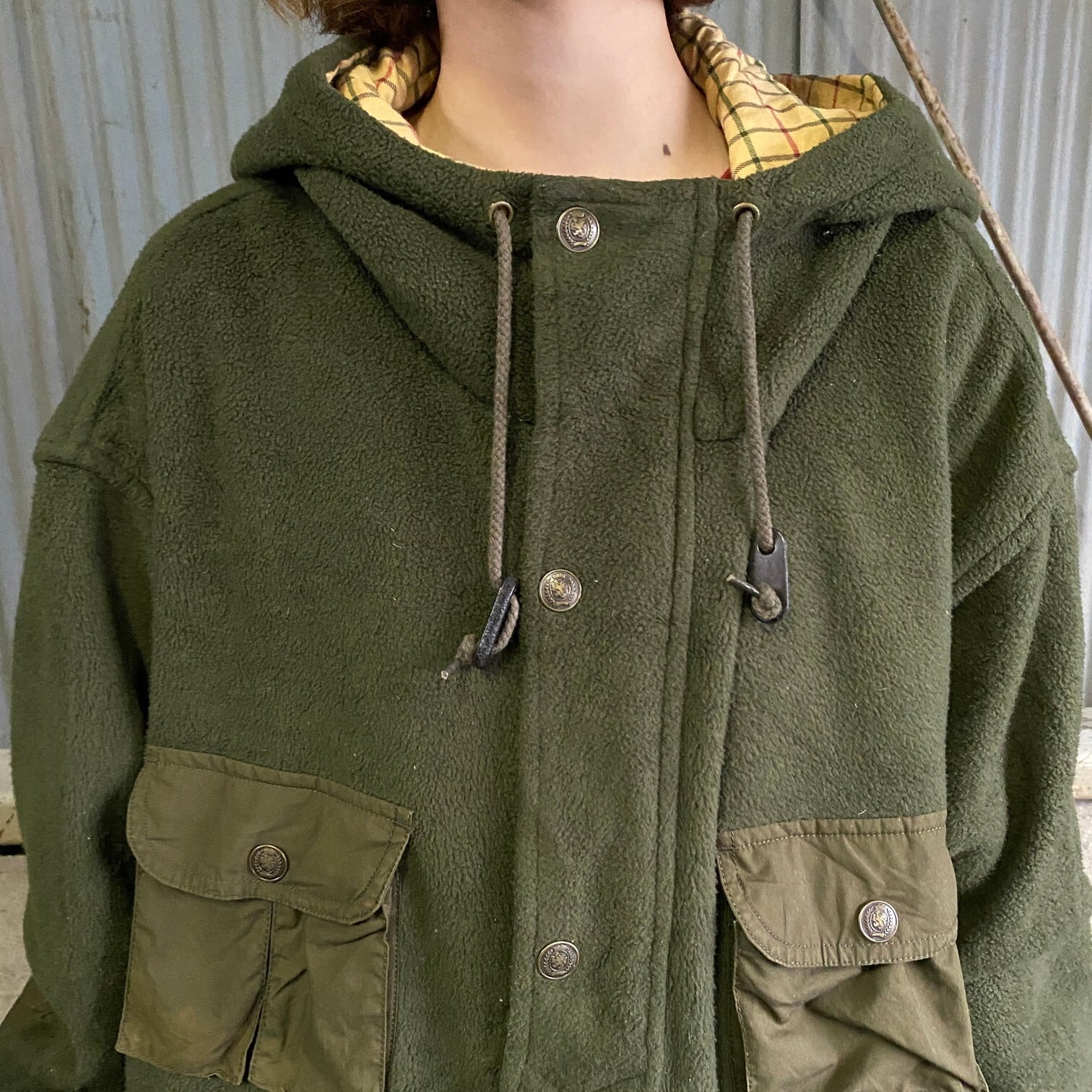 90年代〜 トミーヒルフィガー ミリタリー風 フリース アノラック