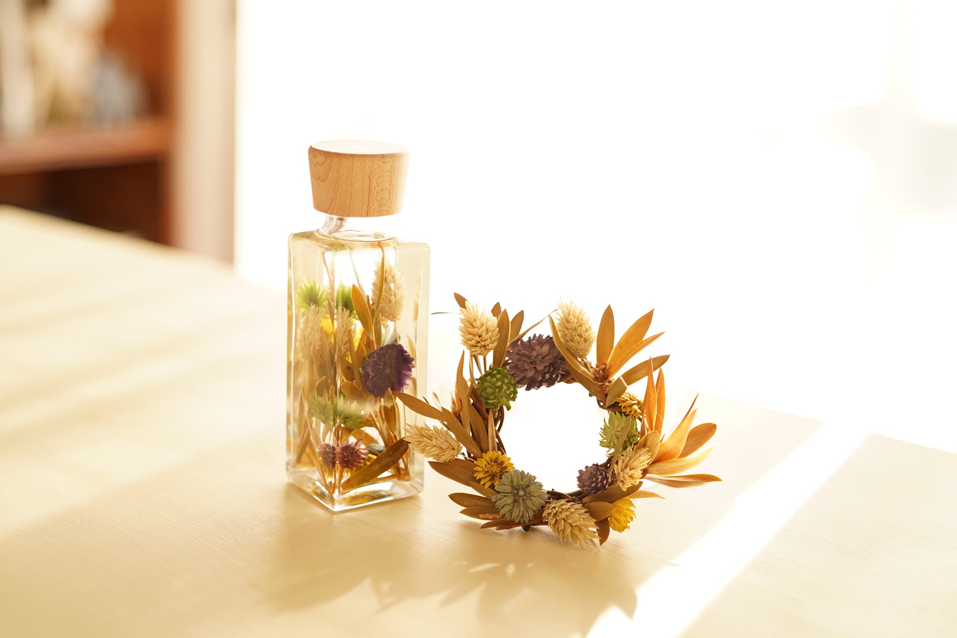 カラフル小花のミニリース | terrier de sautillé（テリエドソティエ）