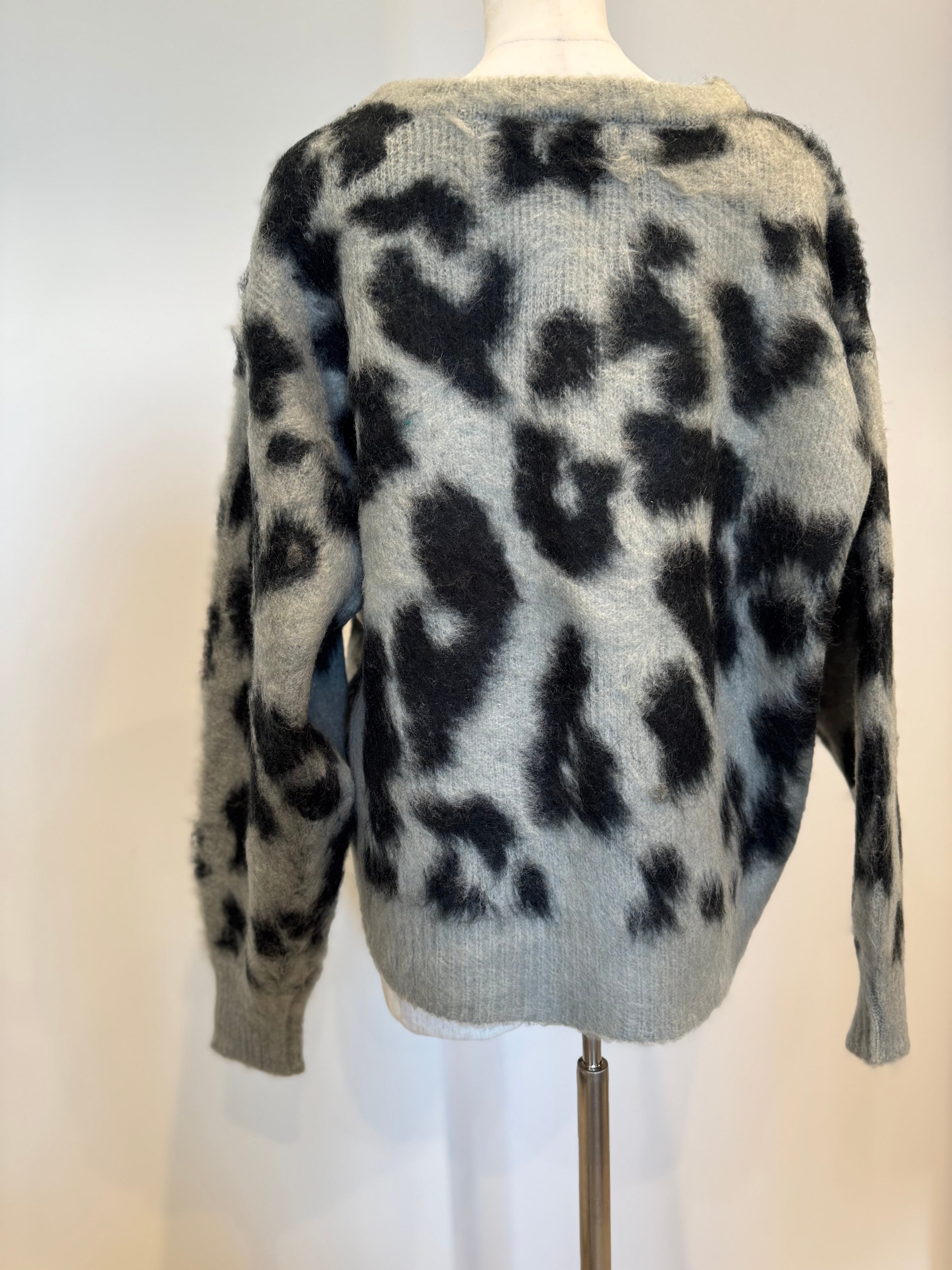 【SELECT】レオパード柄ニットプルオーバー