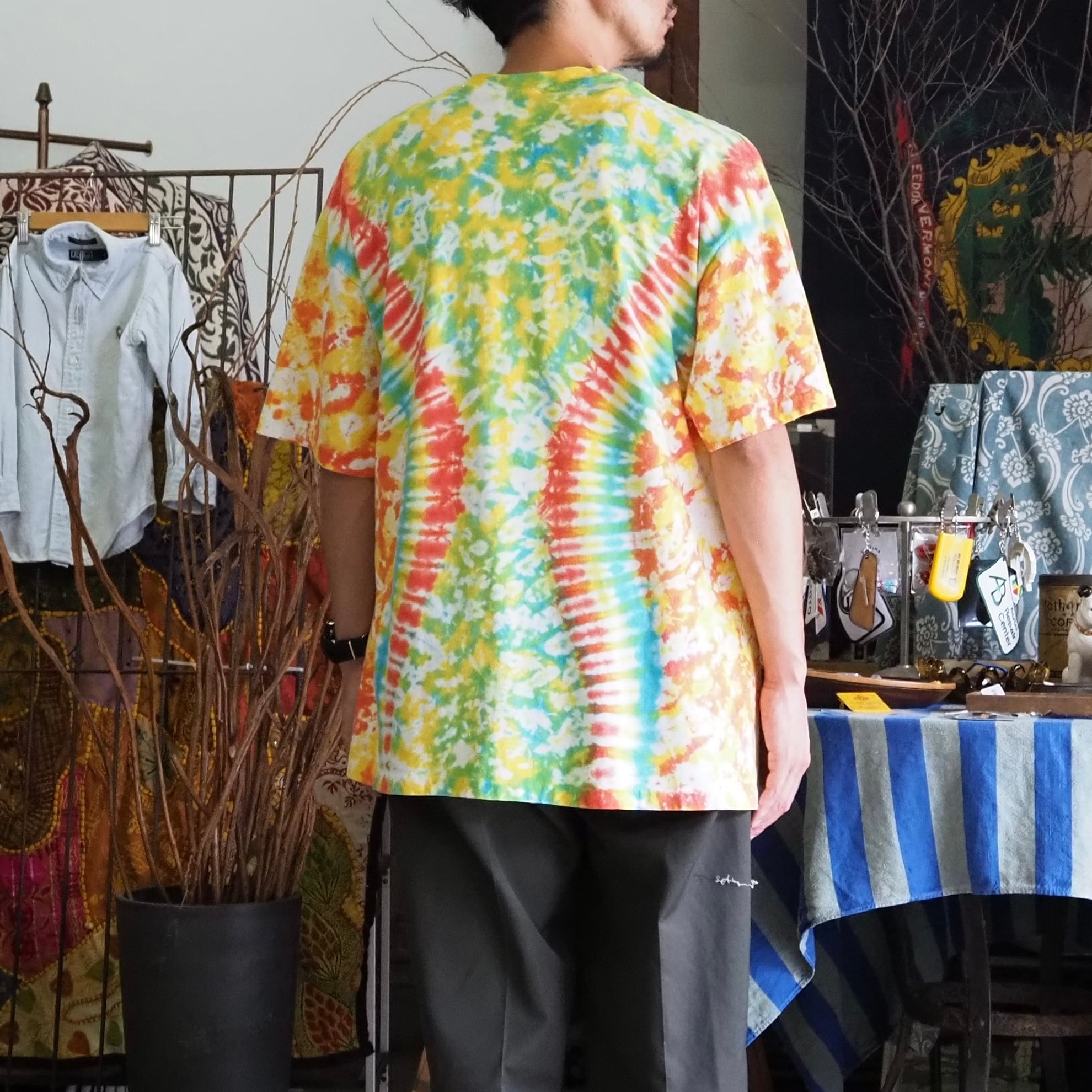 【激レア商品】80s 90s Basic ユベントス タイダイ Tシャツ L 90's Hanes Beefy Tie-Dye T-Shirt L USA製 タイダイTシャツ | FESTINA