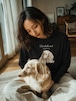 ダックスフンドと香水 ロングスリーブTシャツ