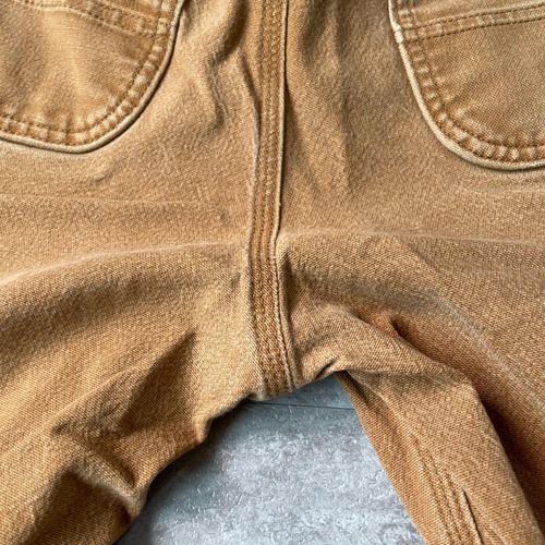 20s ブラウン ダブルニー カーハート Carhartt 32×34 詳細写真19