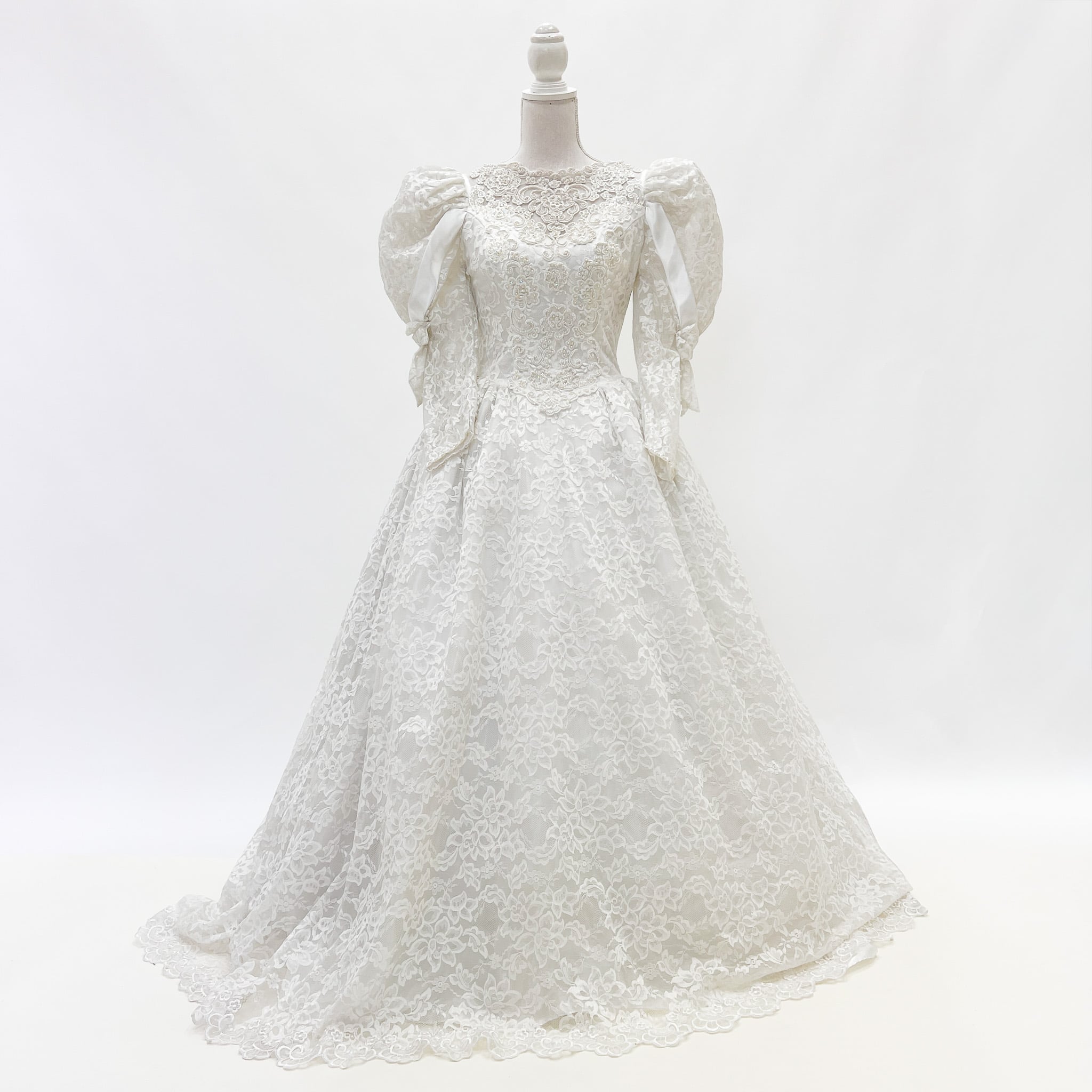 中古 ウェディングドレス プリンセス ホワイト フリーサイズ W-319