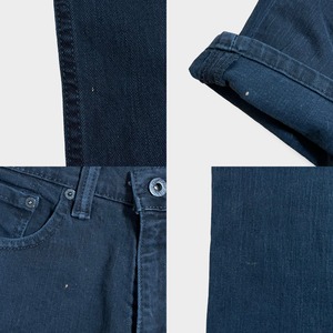 【LEVI'S】メキシコ製 511 ブラックジーンズ デニム ジーパン スリム ストレート スキニー 細身 美脚 足長効果 ジッパーフライ ストレッチ W31 L32 リーバイス US古着