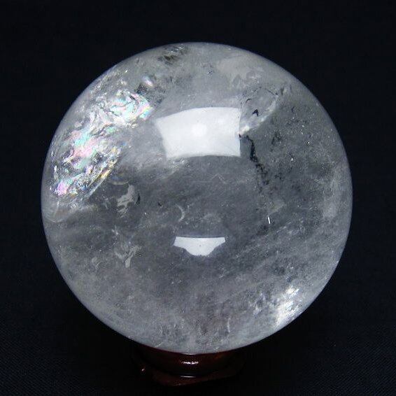 水晶 丸玉 57mm スフィア 置物 水晶玉 一点物 151-8889