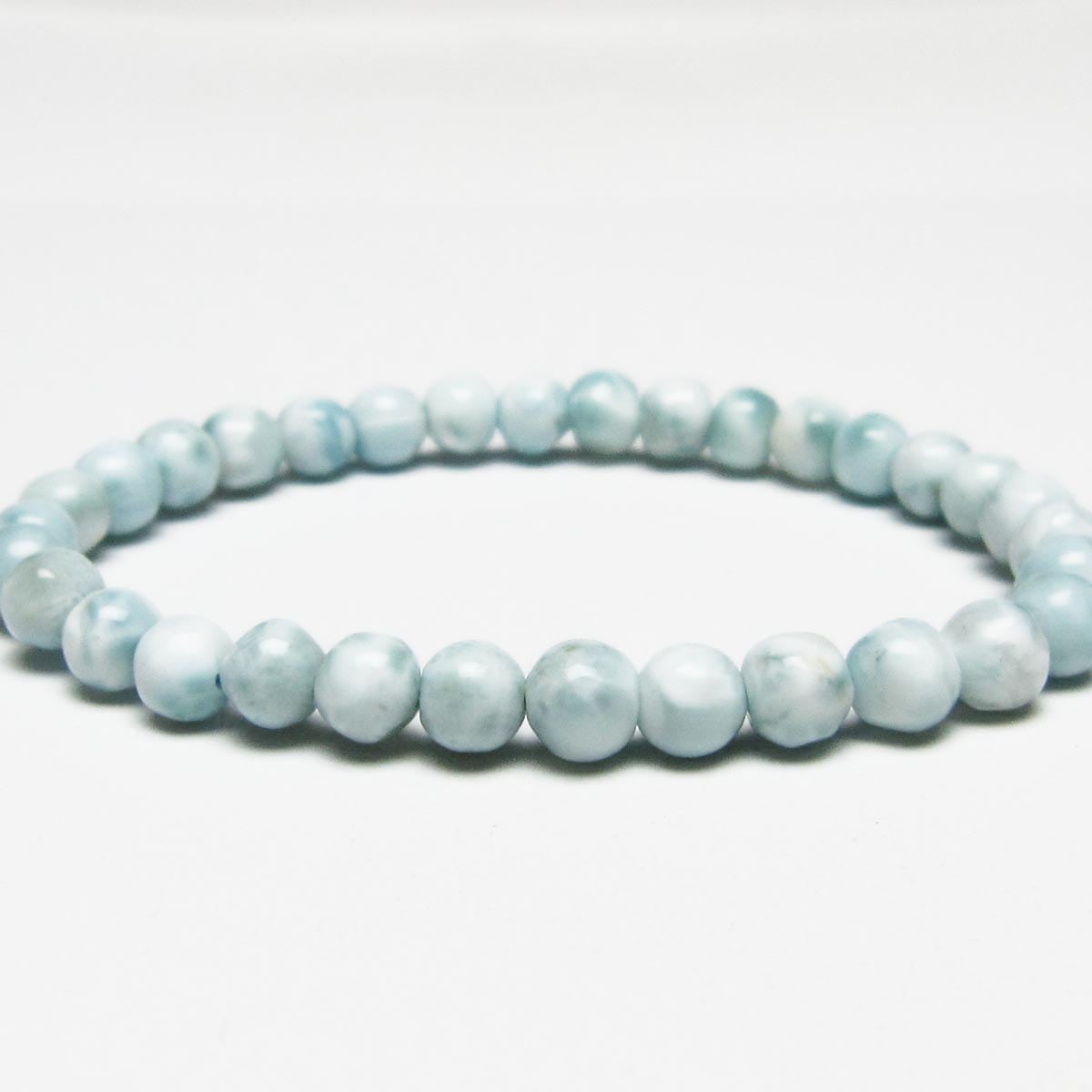 ラリマー ブレスレット 5mm メール便可 一点物 111-50989